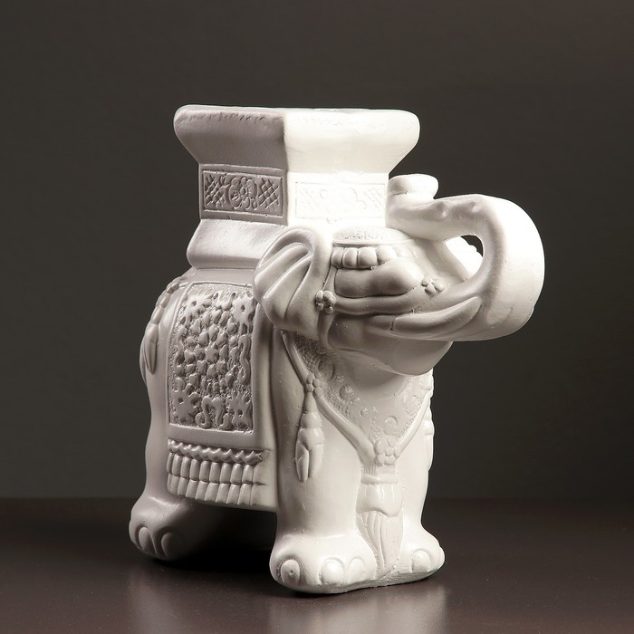 Копилка "Слон малый" 12х30х27см подставка, белый