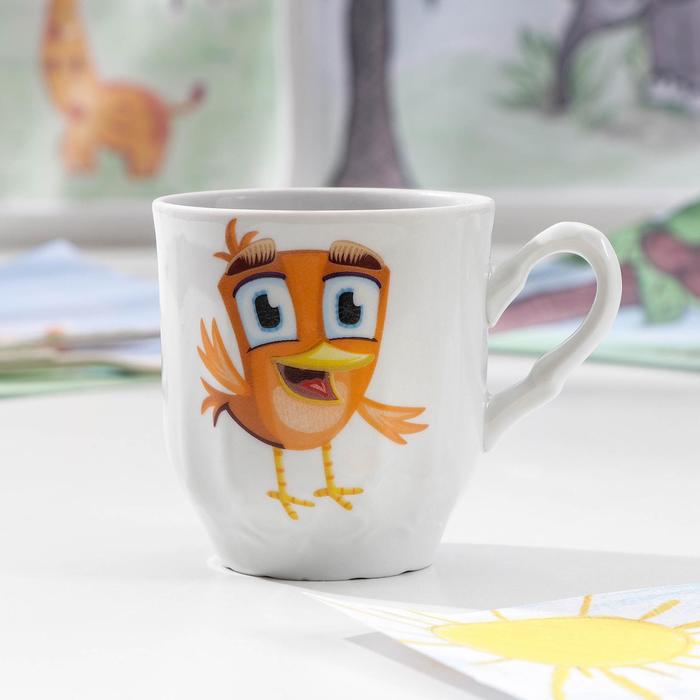 Кружка 220 мл "Радужные птички", МИКС