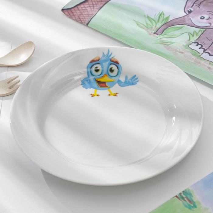 Тарелка 20 см "Голубка. Радужные птички", МИКС