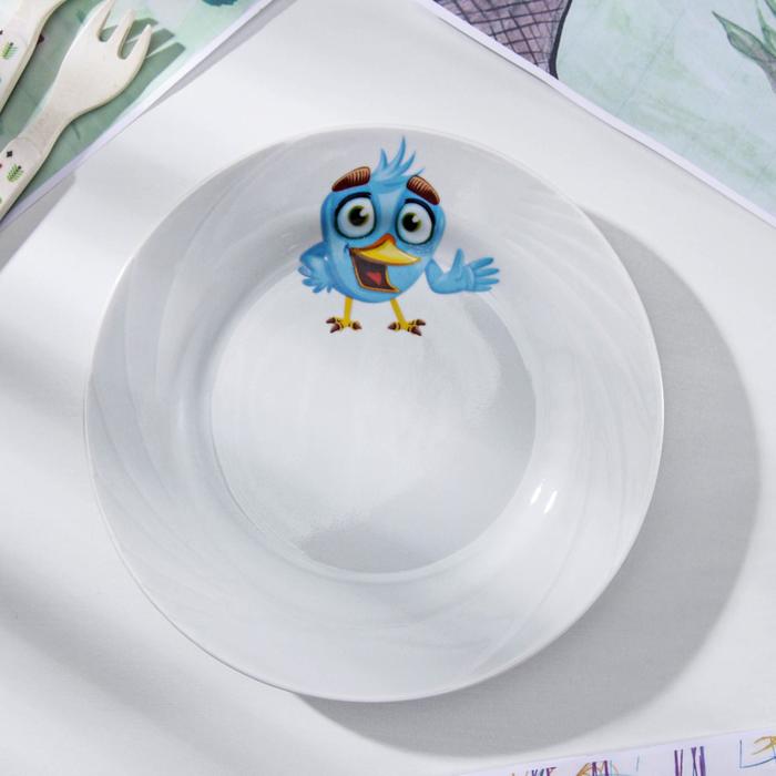 Тарелка мелкая 17,5 см "Голубка. Радужные птички"