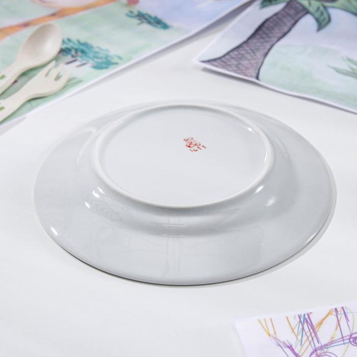 Тарелка мелкая 17,5 см "Голубка. Радужные птички"