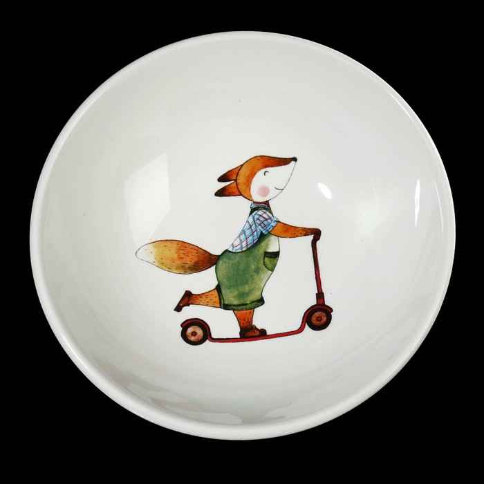 Набор посуды "Соната. Забавные лисята" 4 предмета