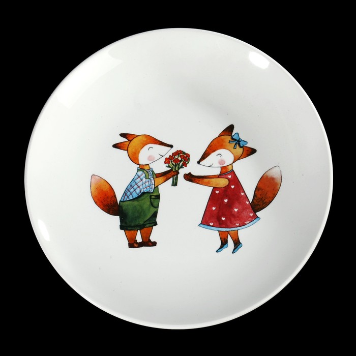 Набор посуды "Соната. Забавные лисята" 4 предмета