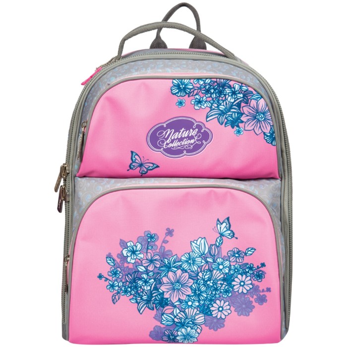 Рюкзак Стандарт Berlingo Medium "Flowering" 37 х 29 х 19 см, 2 отделения