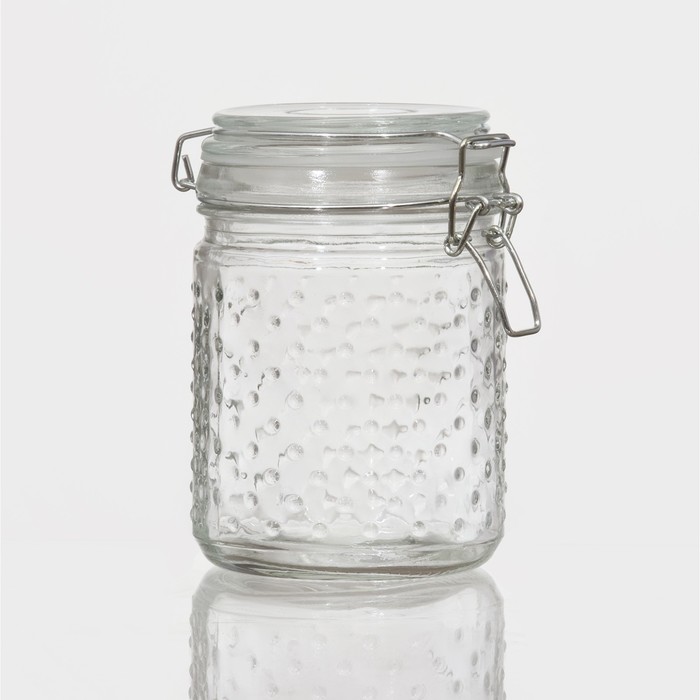 Банка для сыпучих продуктов 700 мл "Ризотто", с бугельным замком