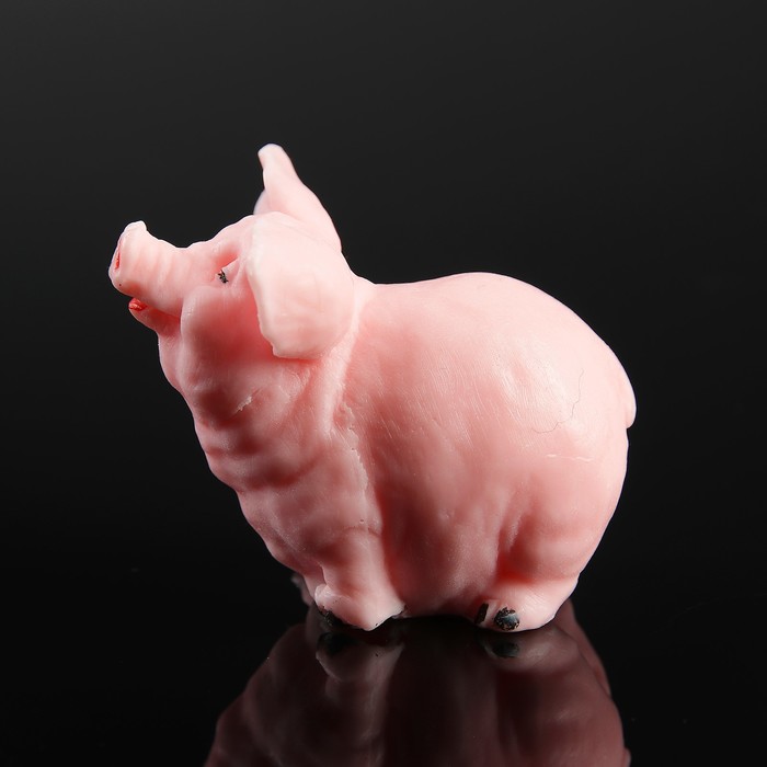 Мыло фигурное "Свинка стоит" розовая75гр