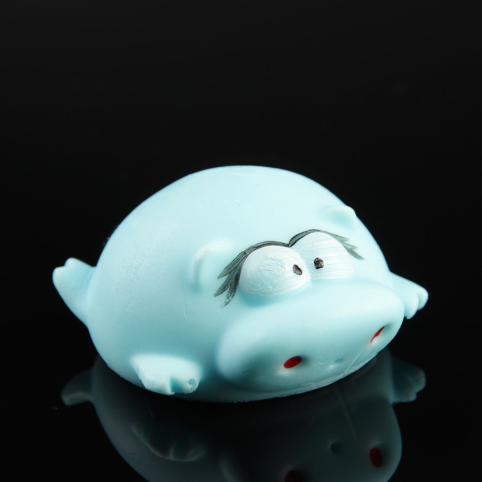 Мыло фигурное "Очаровательная хрюшка" голубая 85гр