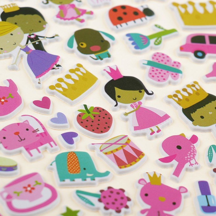 3D наклейки, поделки, игры, раскраски "Дворец принцессы"