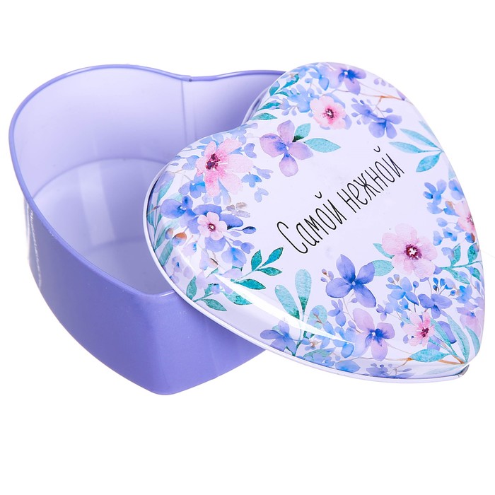 Шкатулка в форме сердца "Самой нежной", 12 х 12 см