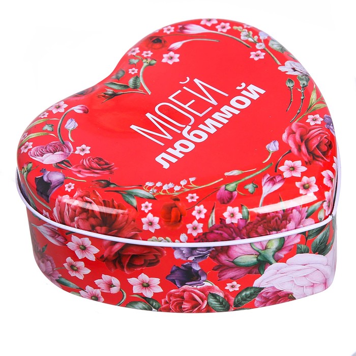 Шкатулка в форме сердца "Моей любимой", 12 х 12 см