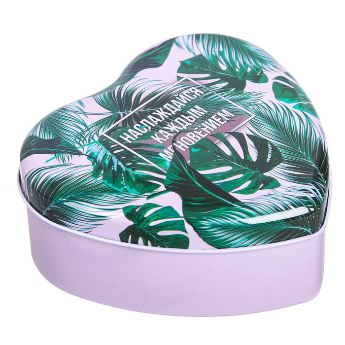 Шкатулка в форме сердца "Наслаждайся каждым мгновением", 12 х 12 см