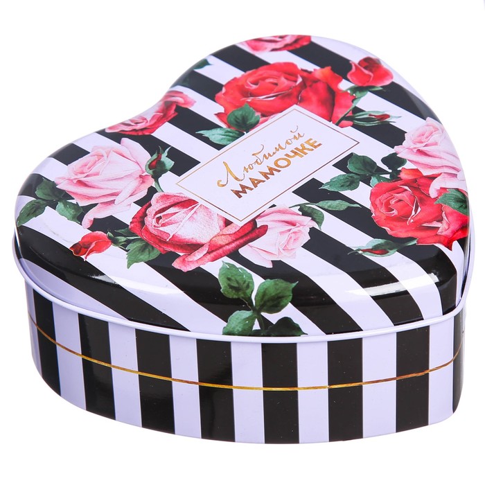 Шкатулка в форме сердца "Любимой мамочке", 12 х 12 см