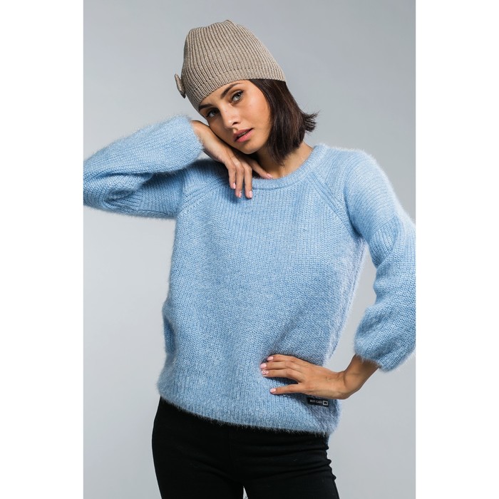 Шапка женская "Бант", размер 54-56, цвет золото