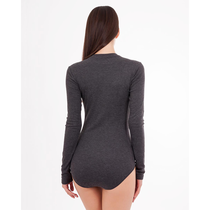 Боди женское "Термо" 652225 (09-2326) цвет серый, р-р 52 (XXL)