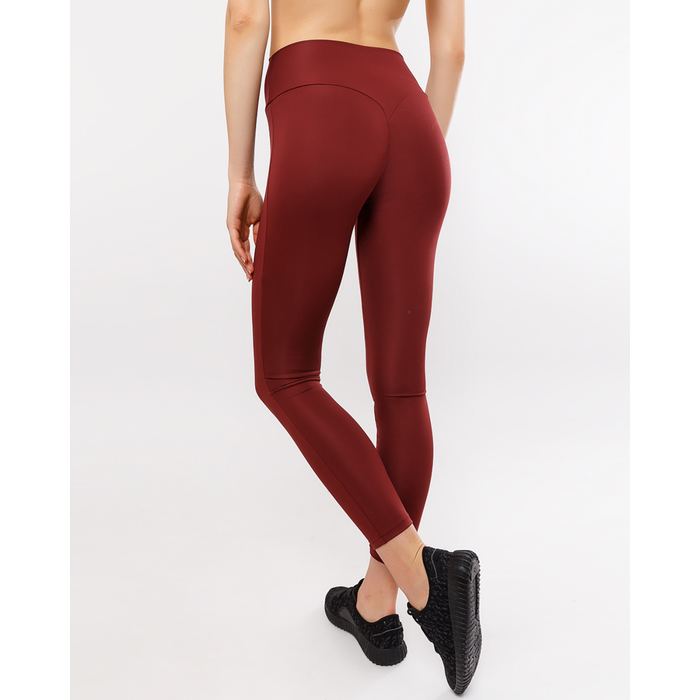 Легинсы женские 342242 (3183-2) цвет бордовый, р-р 44 (S)