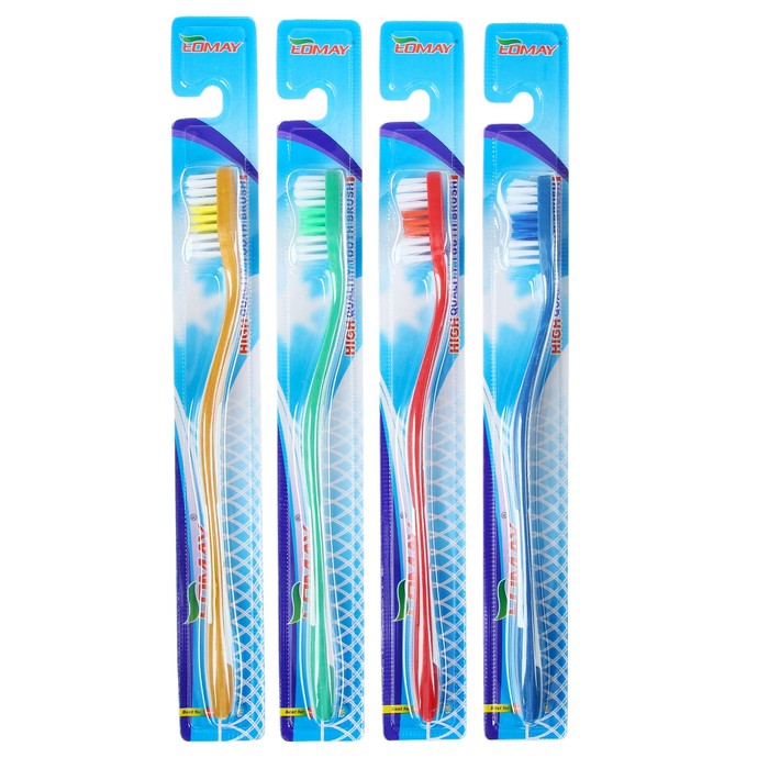 Зубная щетка "Eomay", вид 1, средней жесткости, микс, 1 шт