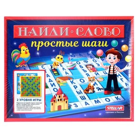 Настольная игра №58 «Найди слово: Простые шаги» от Сима-ленд