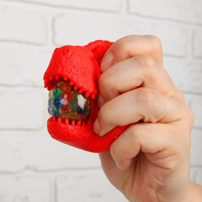 Мялка "Динозавр", цвета МИКС