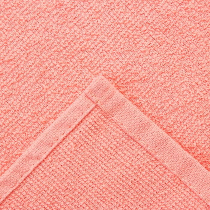 Полотенце махровое "Экономь и Я" 100х150 см персик, 100% хлопок, 340 г/м²