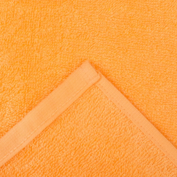 Полотенце махровое "Экономь и Я" 100х150 см персик, 100% хлопок, 340 г/м²