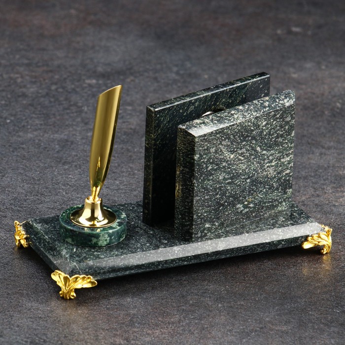 Визитница «Мини»: подставка для ручки, часы