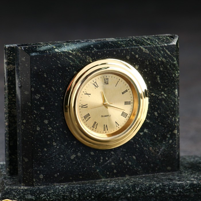 Визитница «Мини»: подставка для ручки, часы