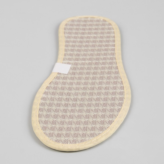 Стельки для обуви, пара, окантовка, 36р-р, цвет бежевый