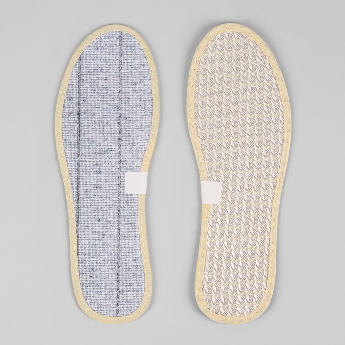 Стельки для обуви, пара, окантовка, 38р-р, цвет бежевый