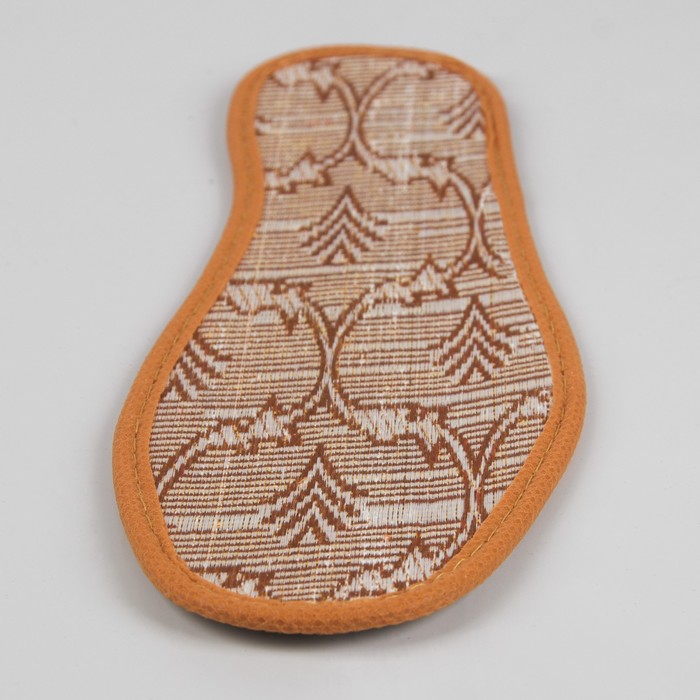 Стельки для обуви, окантовка, пара, 38р-р, цвет коричневый