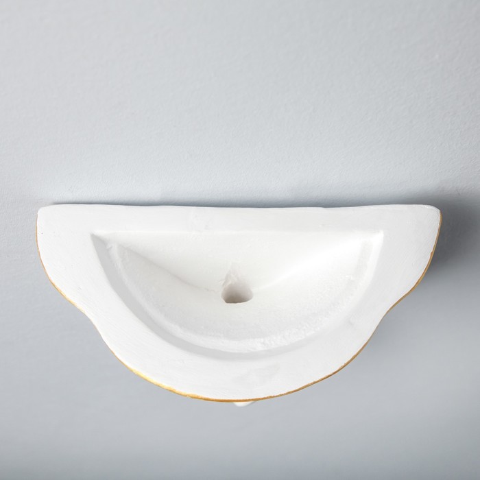 Декоративное кашпо "Ангел", 23 х 21 см, белый с золотом