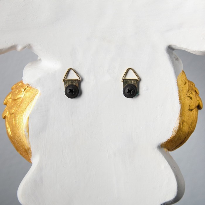 Декоративное кашпо "Ангел", 23 х 21 см, белый с золотом