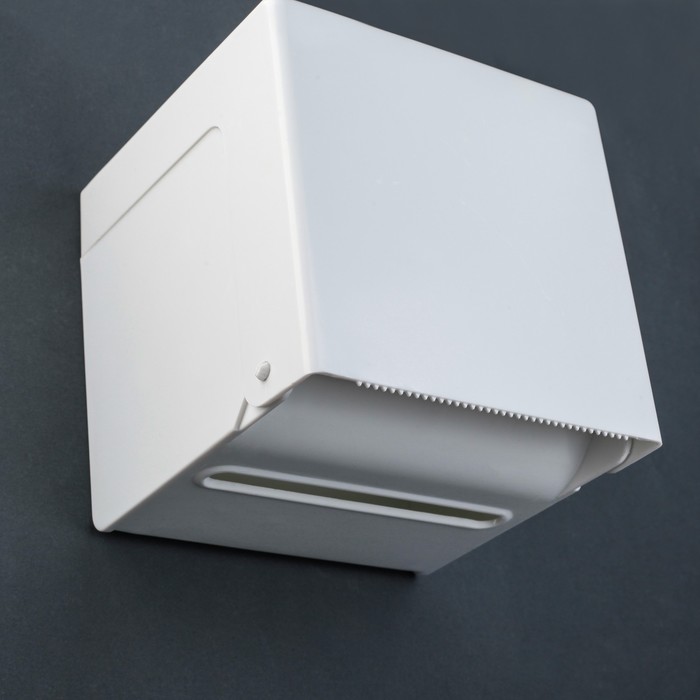 Держатель для туалетной бумаги 14х13,8х13 см без втулки, пластик белый