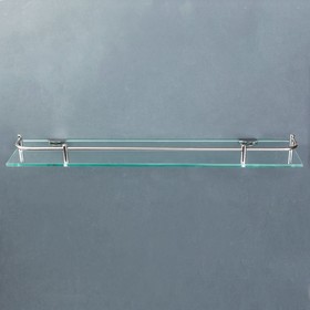 Полка для ванной комнаты, 40×11,5×4 см, металл, стекло от Сима-ленд