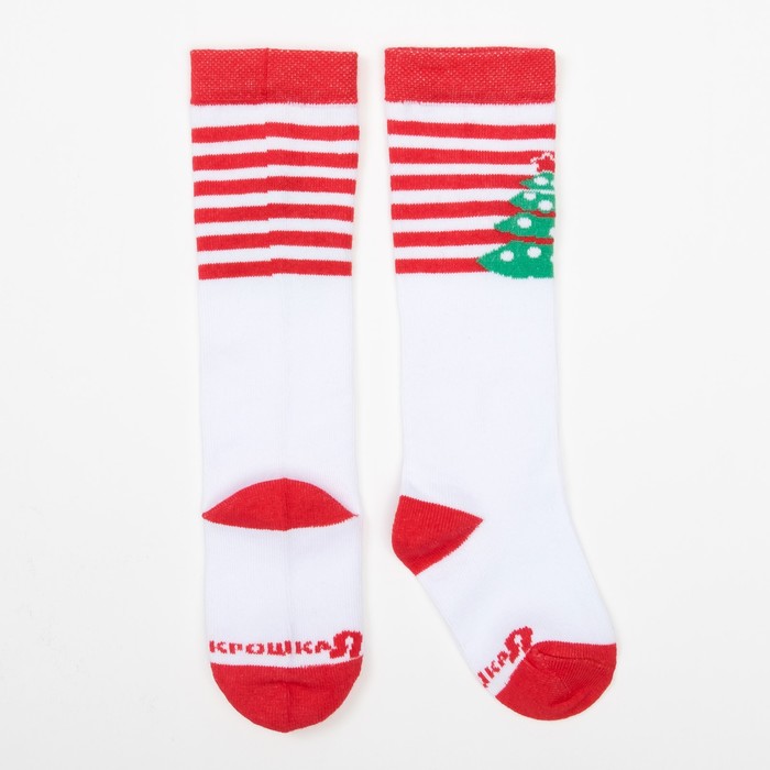 Гольфы Крошка Я "Новый год" 12-14 см, 1-2 года, 100% хлопок