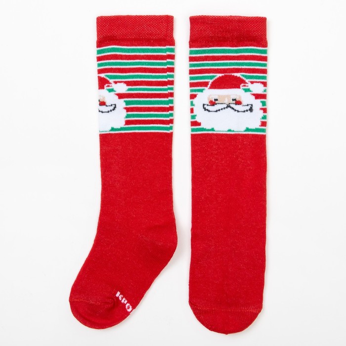 Гольфы Крошка Я "Любимчик Деда Мороза" 8-10 см, 6-9 мес , 100% хлопок