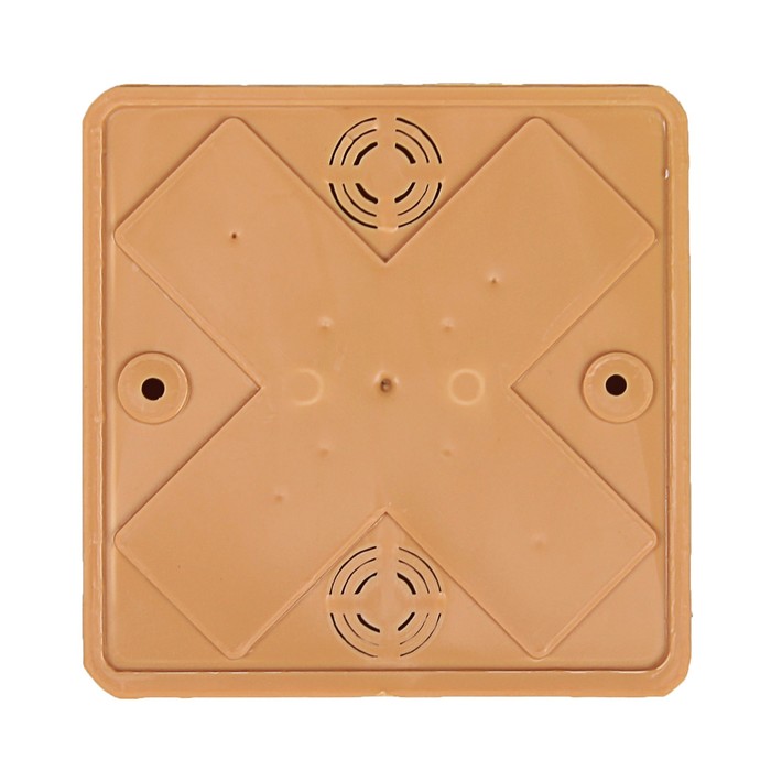 Коробка распределительная T-plast, 75х75х20 мм, светлый орех, 50.12.003.0004,