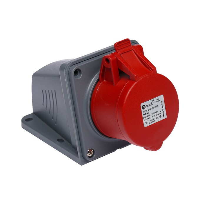 Розетка настенная T-plast, 16 A, 3P+N+E, IP 44, 31.05.307.1600,