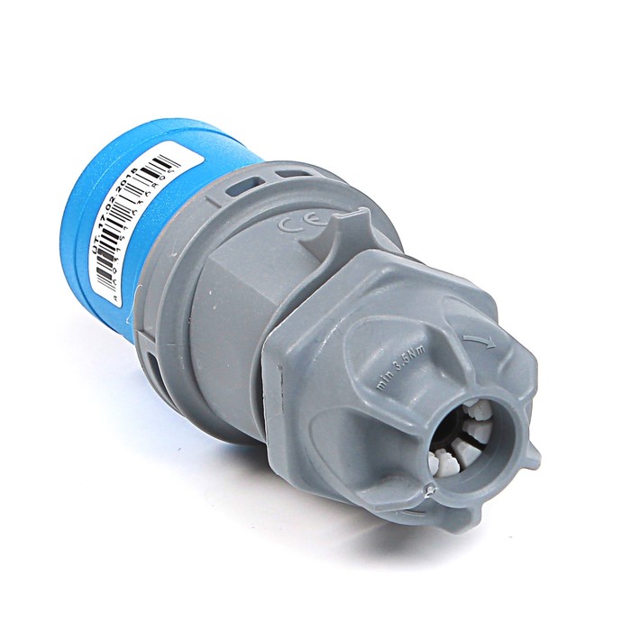 Вилка кабельная T-plast, 16 A, 2P+E, IP 44, 31.20.301.0900,