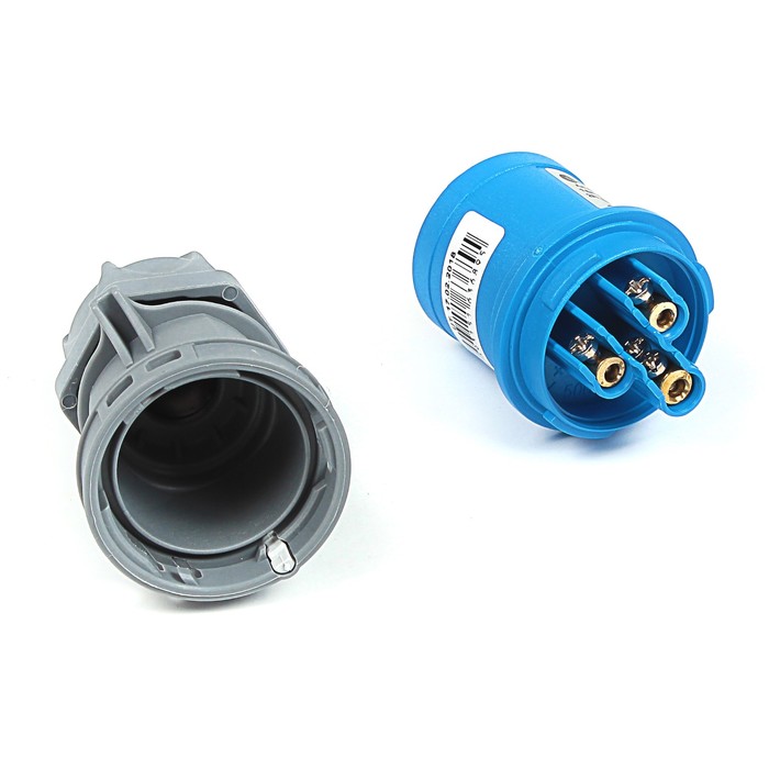 Вилка кабельная T-plast, 16 A, 2P+E, IP 44, 31.20.301.0900,