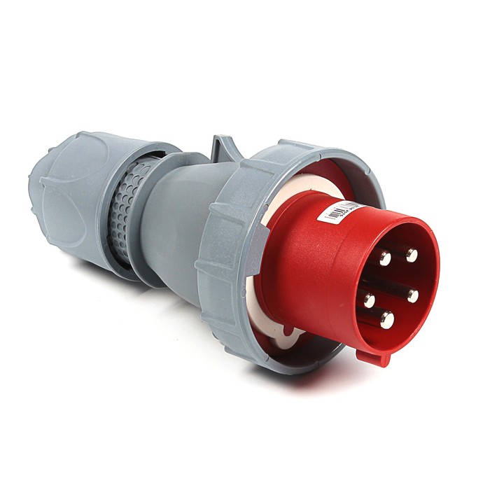 Вилка кабельная T-plast, 63 A, 3P+N+E, IP 67, 31.34.301.1600,