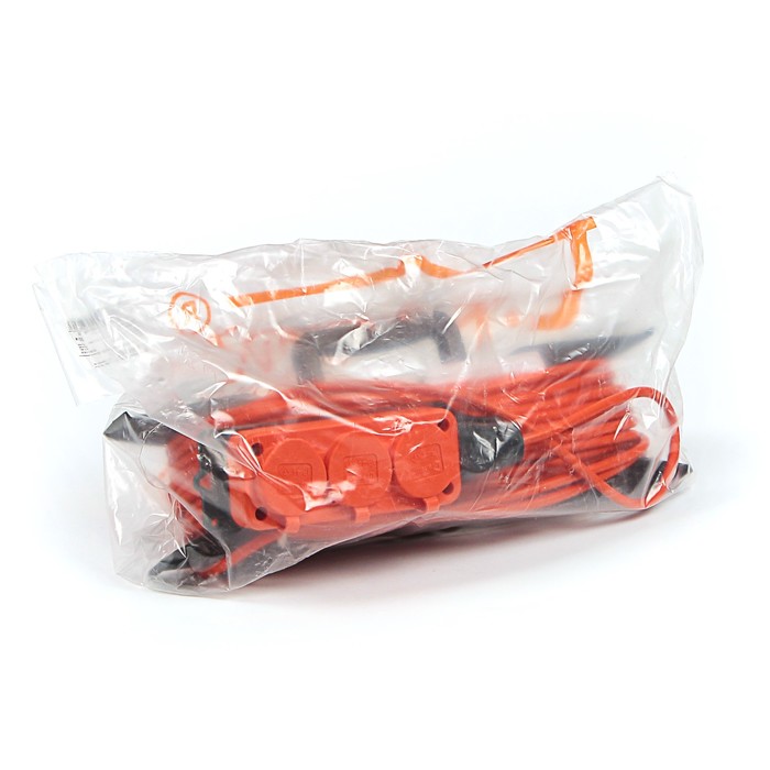 Удлинитель на рамке T-plast, Шу/Р30м, 3 гнезда, 30м, 16А, ПВС 3х1, оранжевый, 70.52.04.02.03