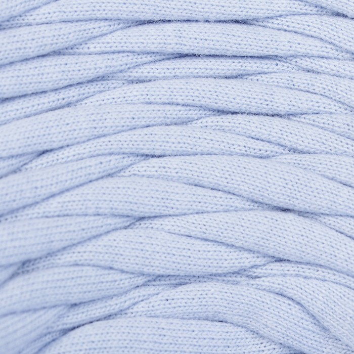 Пряжа трикотажная "Бейка стиль"  110м/370гр , ширина 7-9 мм (3086 бл. васильковый)