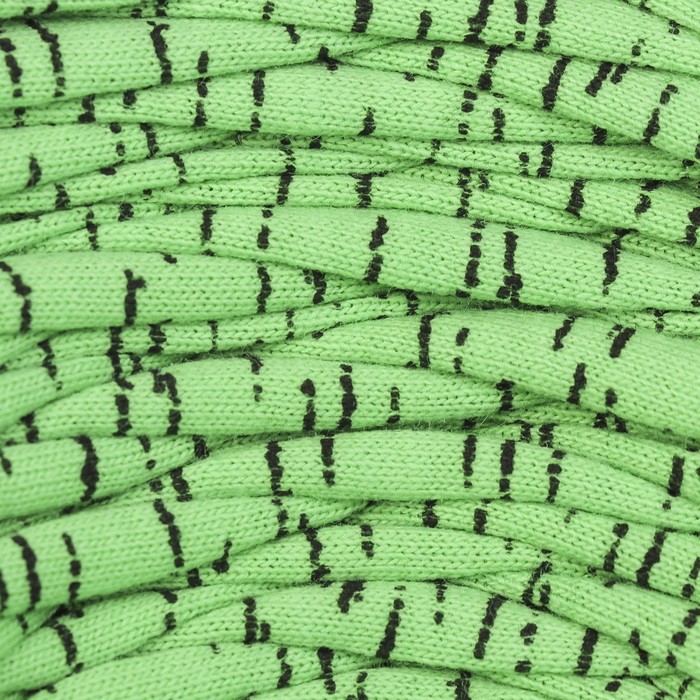 Пряжа трикотажная "Бейка стиль"  110м/370гр , ширина 7-9 мм (9114 весенний лес)