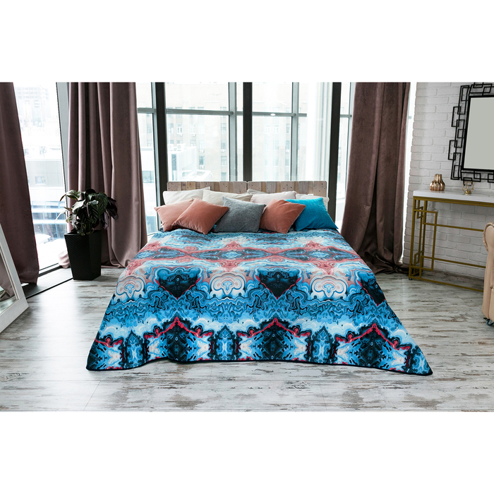 Покрывало Этель Минералы евро макси Агат 220х240 см, микрофибра 100% п/э