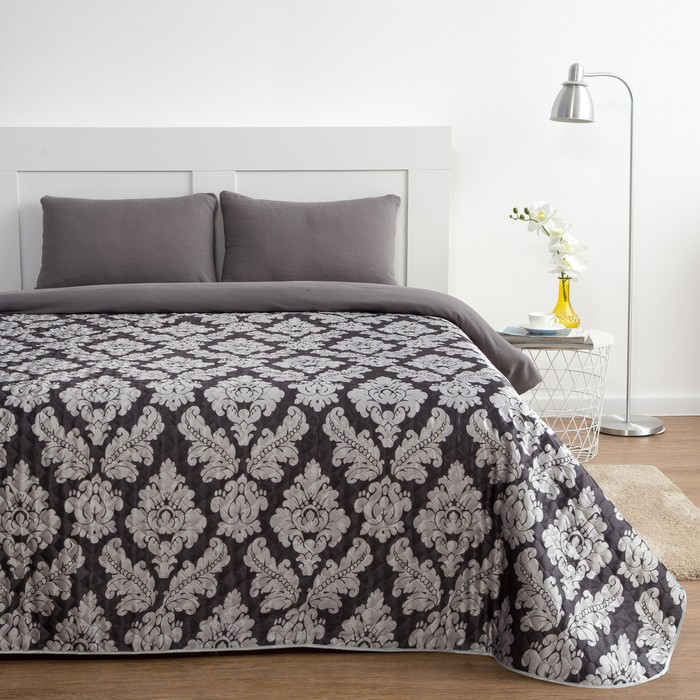 Покрывало "Этель" шёлк евро Бархат 200х220 см, искусственный шёлк 100% п/э