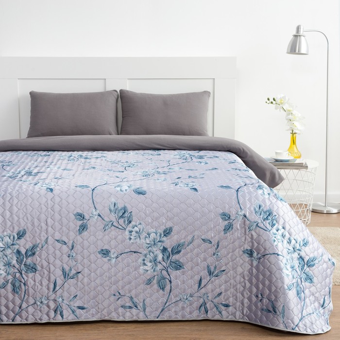 Покрывало &quot;Этель&quot; шёлк 1,5 сп. Свежесть 150х220 см, искусственный шёлк 100% п/э