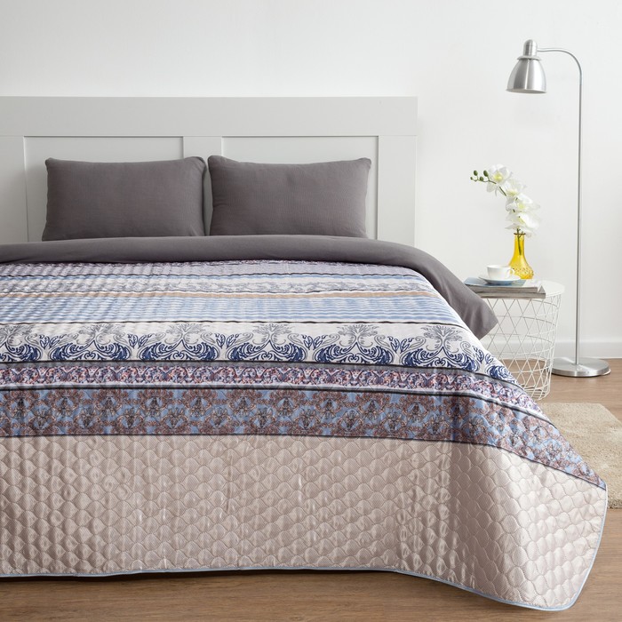 Покрывало &quot;Этель&quot; шёлк 1,5 сп. Нежность 150х220 см, искусственный шёлк 100% п/э