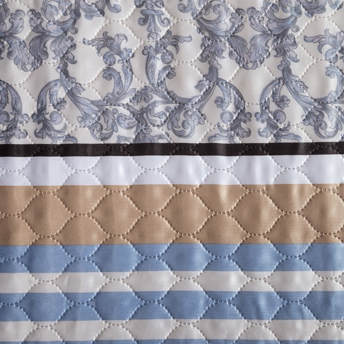 Покрывало "Этель" шёлк евро макси Нежность 220х240 см, искусственный шёлк 100% п/э