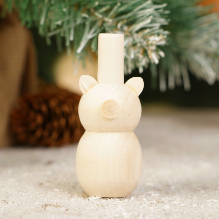 Заготовка для творчества «Поросёнок», свистулька, 3х7 см