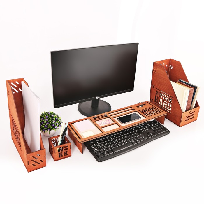 Органайзер для клавиатуры "Work hard"